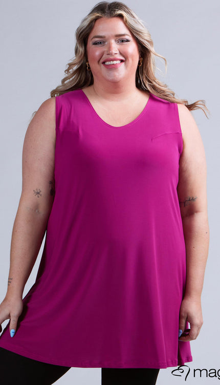 Magna Basic Hemd A-2302 Magenta Roze