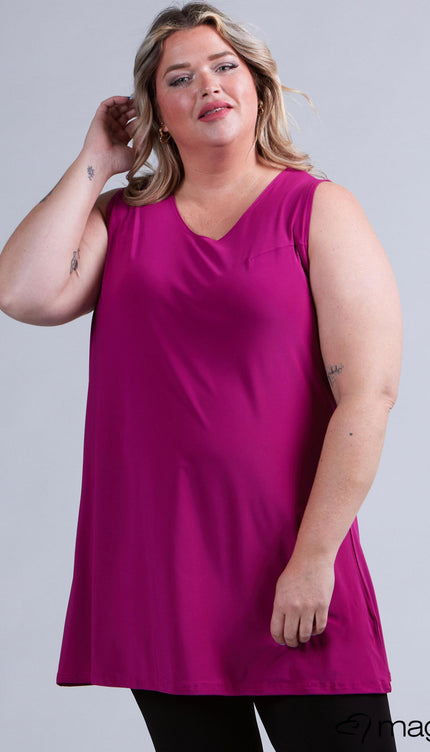 Magna Basic Hemd A-2302 Magenta Roze