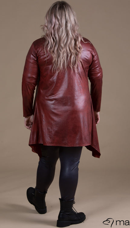 Magna Basic Vest Leather Look A-74 Roest Bruin