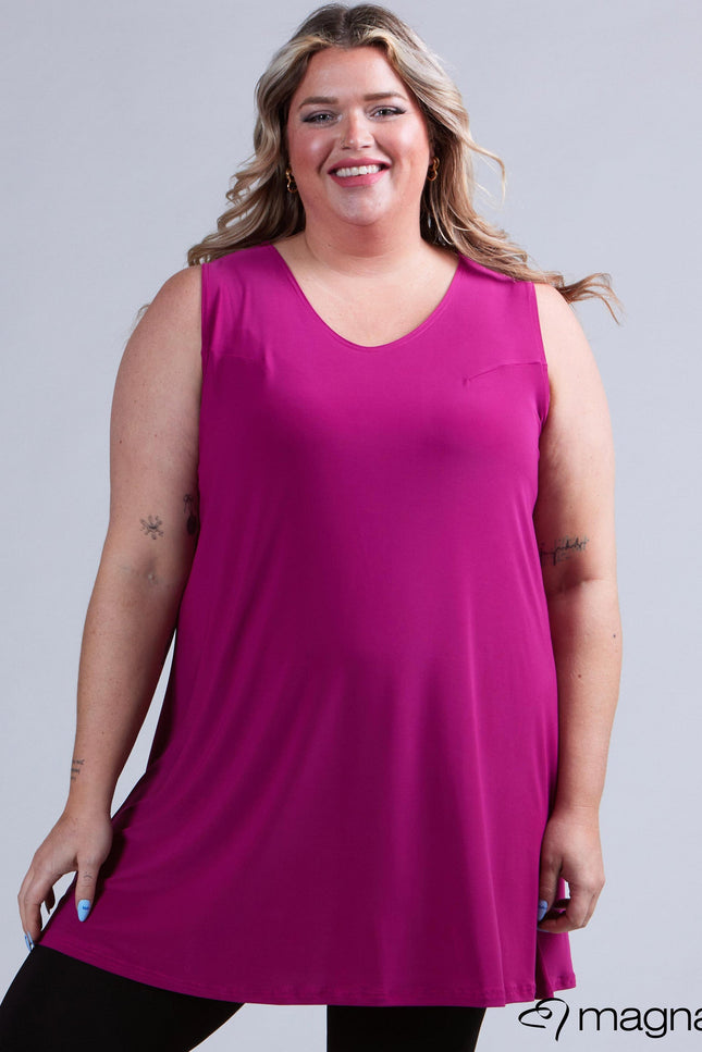 Magna Basic Hemd A-2302 Magenta Roze