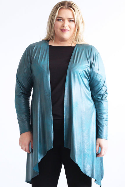 Magna Basic Vest Leather Look A-74 Donker Blauw