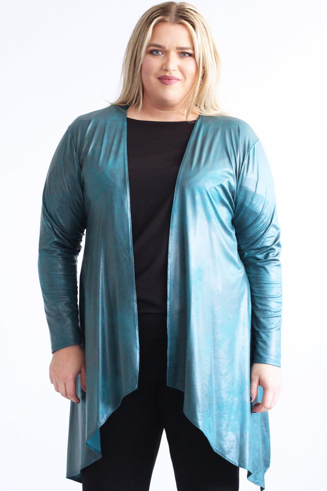 Magna Basic Vest Leather Look A-74 Donker Blauw