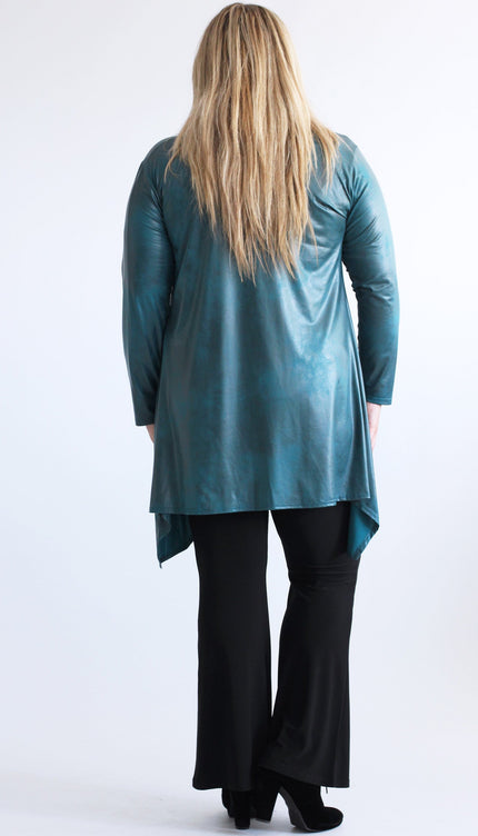 Magna Basic Vest Leather Look A-74 Donker Blauw