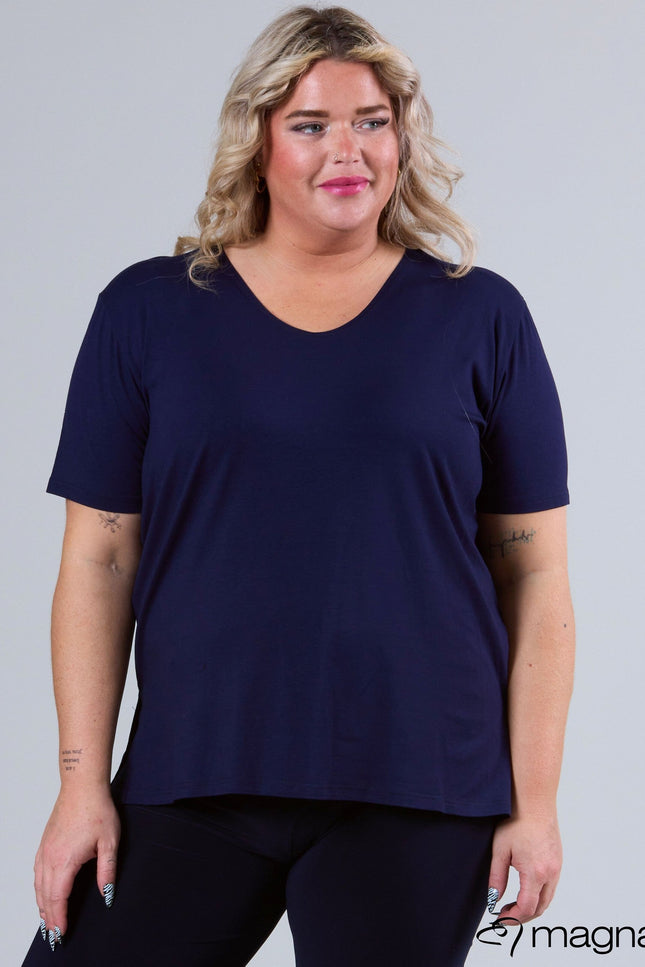 Magna Basic Top B-04 Navy Blauw