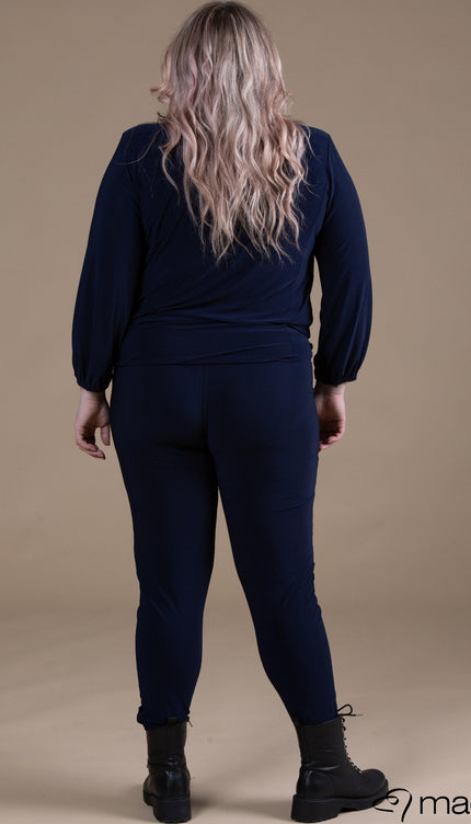 Magna Basic Hemd B-8022 Navy Blauw