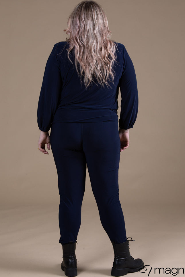Magna Basic Hemd B-8022 Navy Blauw
