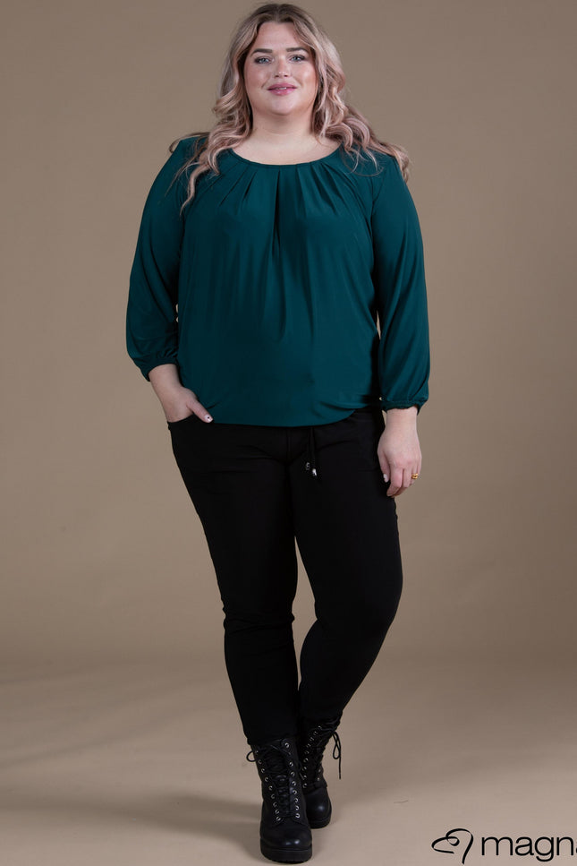 Magna Basic Hemd B-8022 Fles Groen