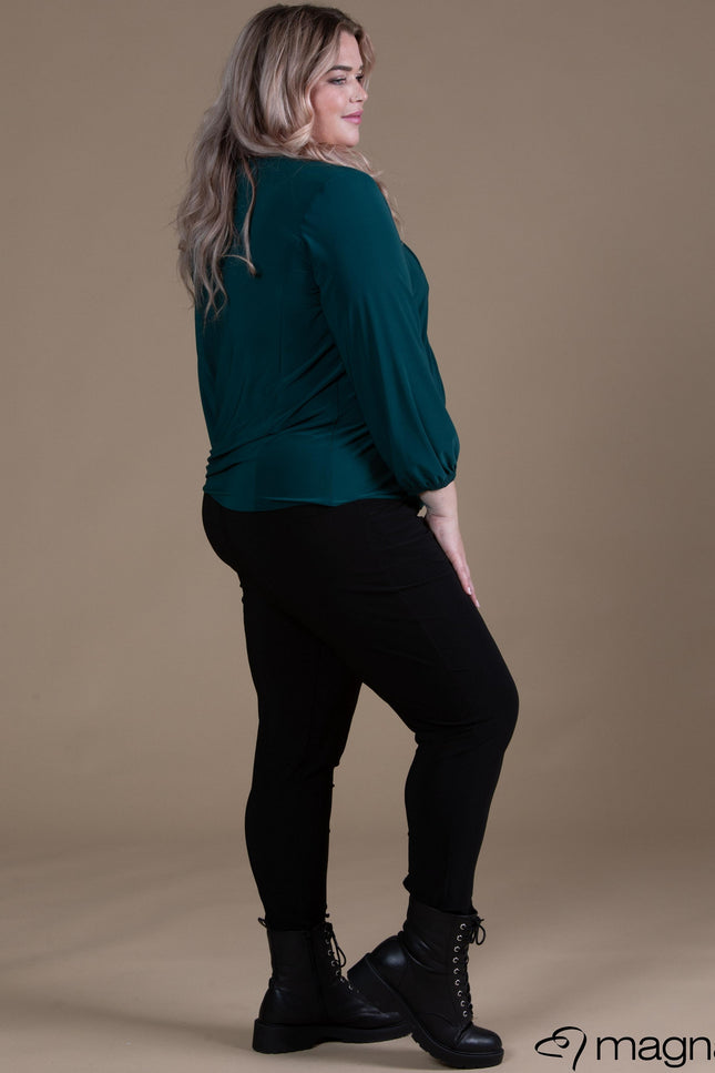 Magna Basic Hemd B-8022 Fles Groen