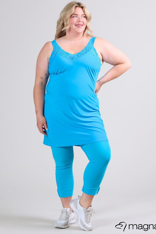 Magna Basic Hemd C-2123 Turquoise Blauw