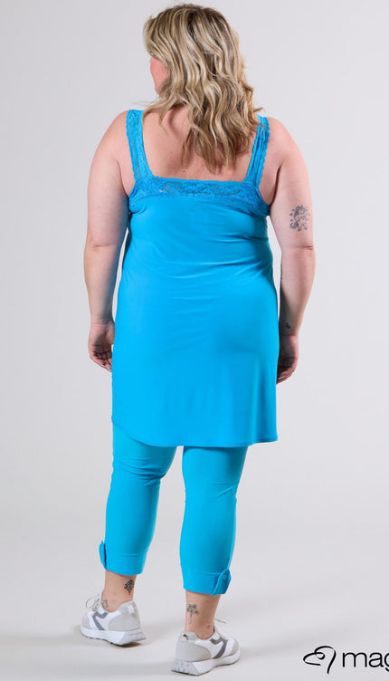 Magna Basic Hemd C-2123 Turquoise Blauw