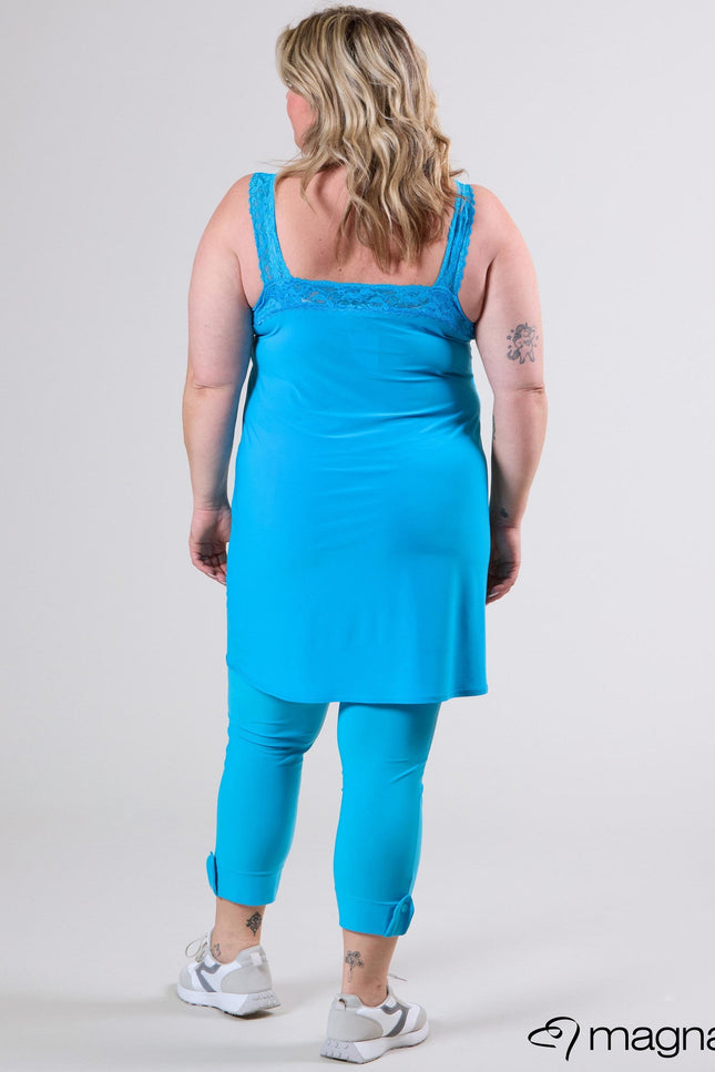 Magna Basic Hemd C-2123 Turquoise Blauw