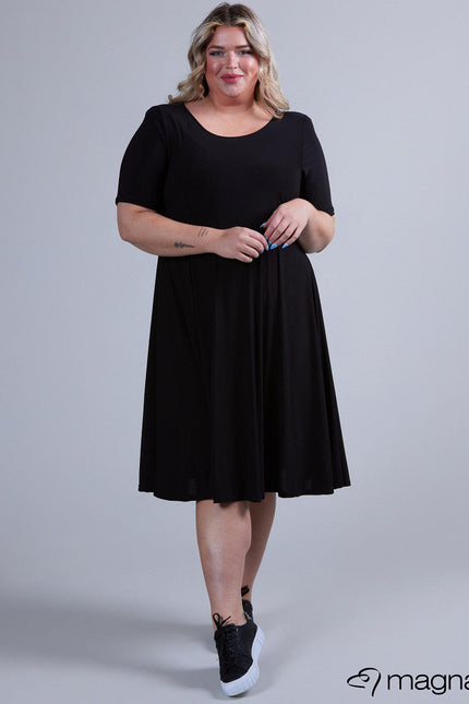 Magna Basic Jurk C-2203 Zwart