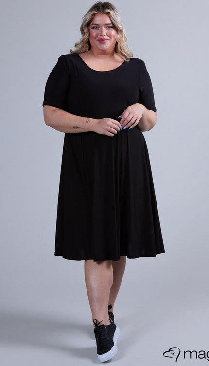 Magna Basic Jurk C-2203 Zwart