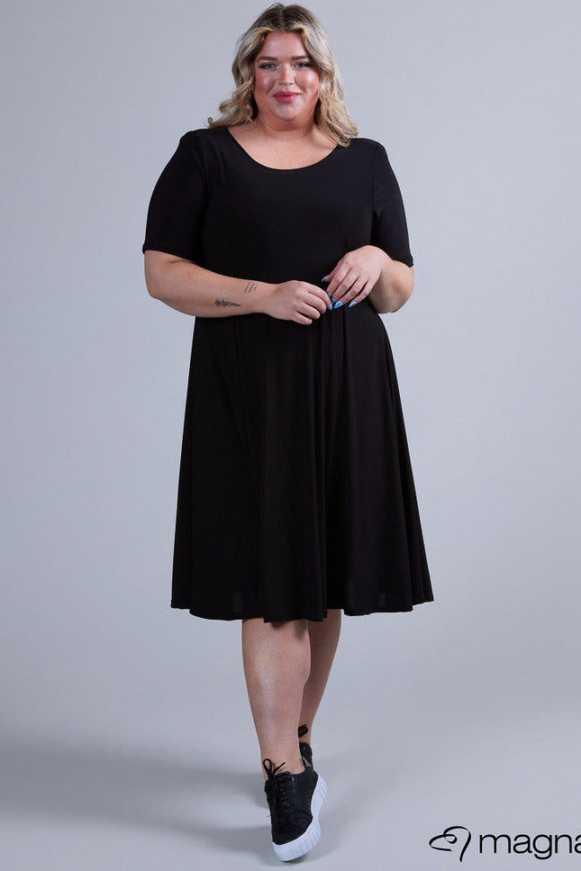 Magna Basic Jurk C-2203 Zwart
