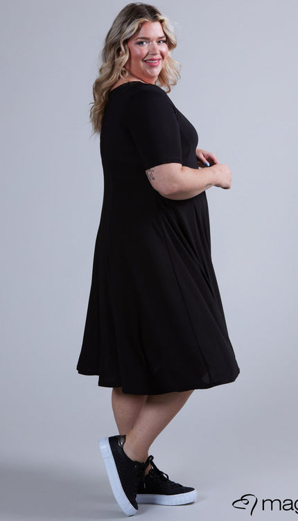 Magna Basic Jurk C-2203 Zwart