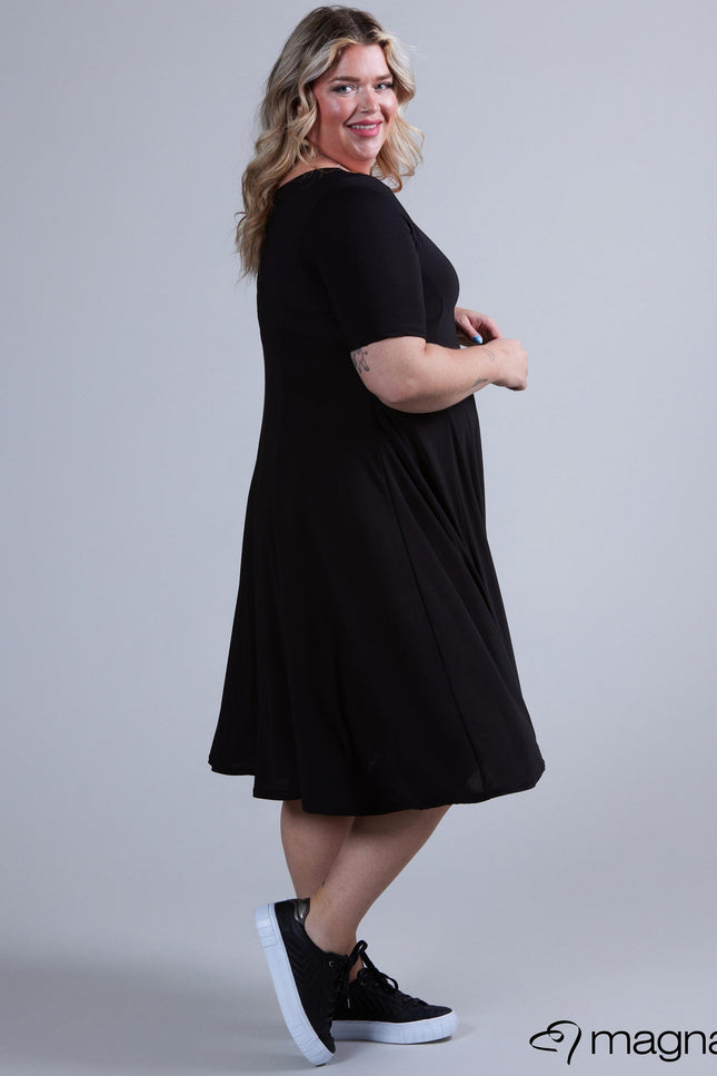 Magna Basic Jurk C-2203 Zwart