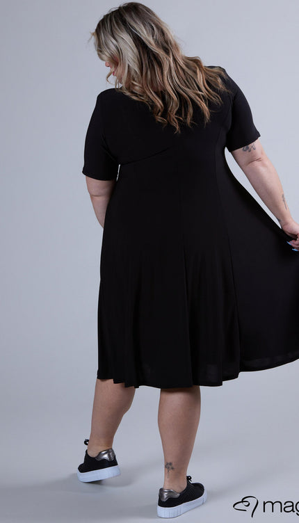 Magna Basic Jurk C-2203 Zwart
