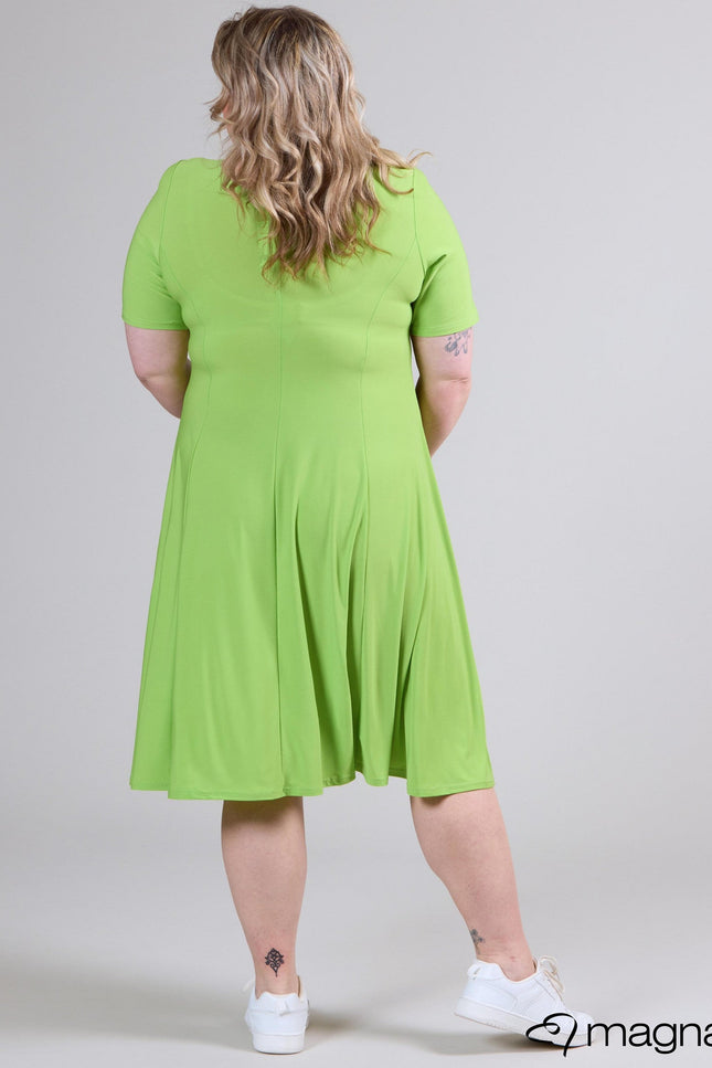 Magna Basic Jurk C-2203 Limoen Groen