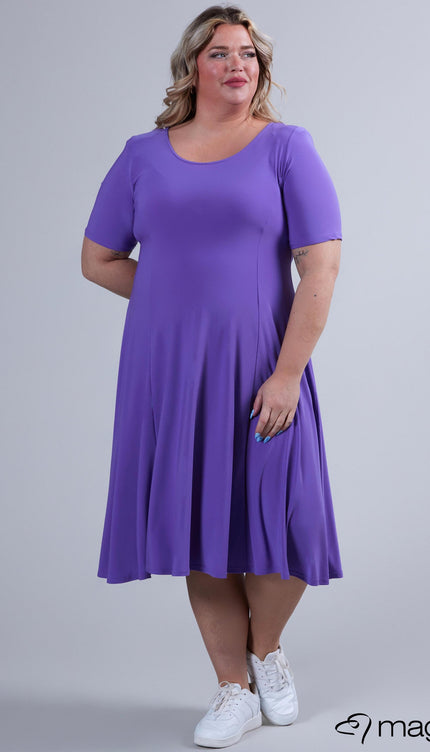 Magna Basic Jurk C-2203 Paars