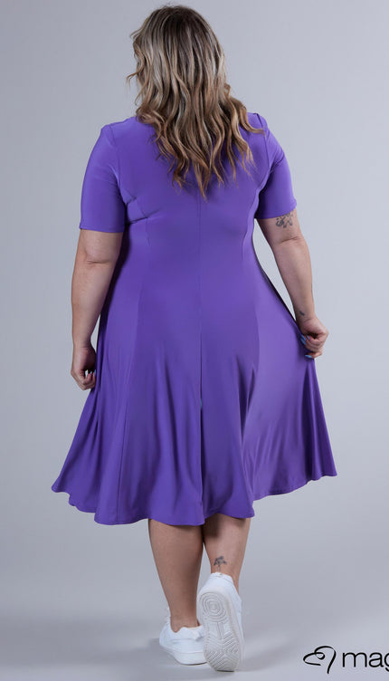 Magna Basic Jurk C-2203 Paars