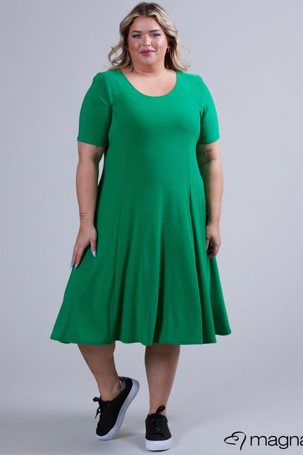 Magna Basic Jurk C-2203 Bos Groen