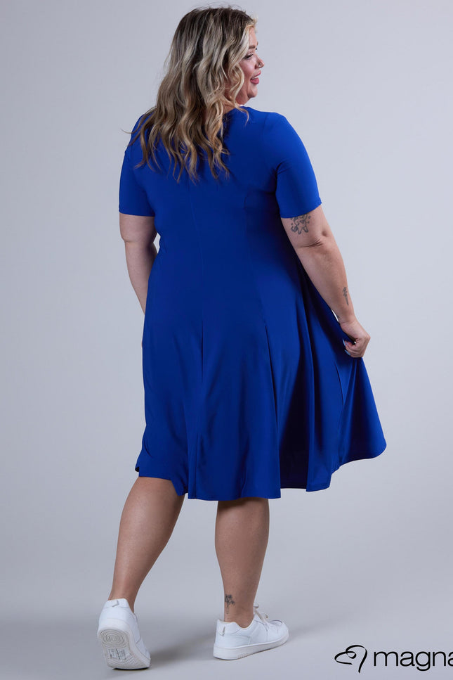 Magna Basic Jurk C-2203 Royaal Blauw