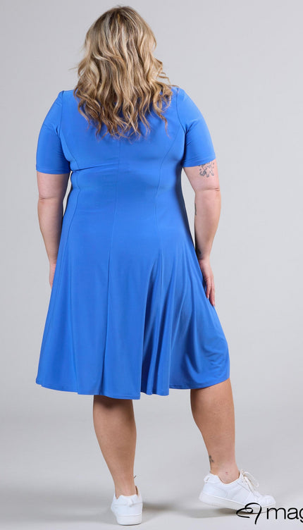 Magna Basic Jurk C-2203 Lucht Blauw