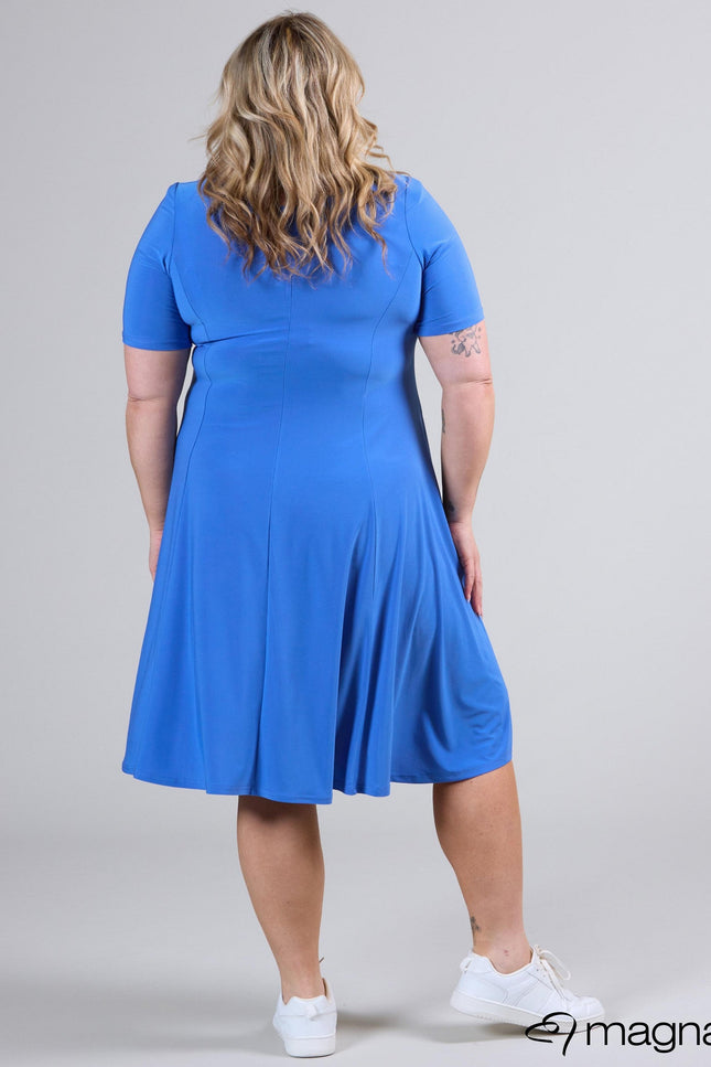 Magna Basic Jurk C-2203 Lucht Blauw