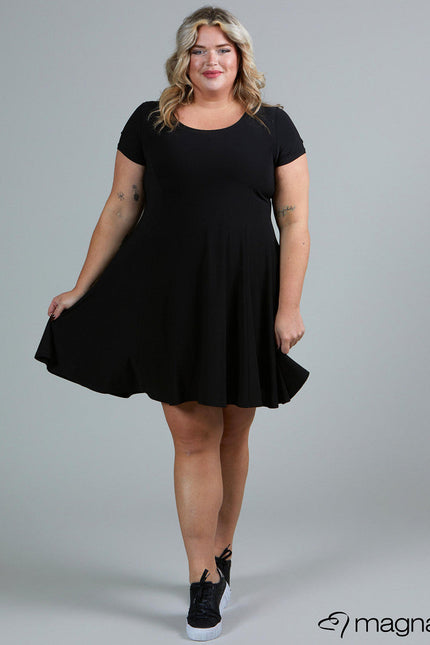 Magna Basic Jurk C-9028 Zwart