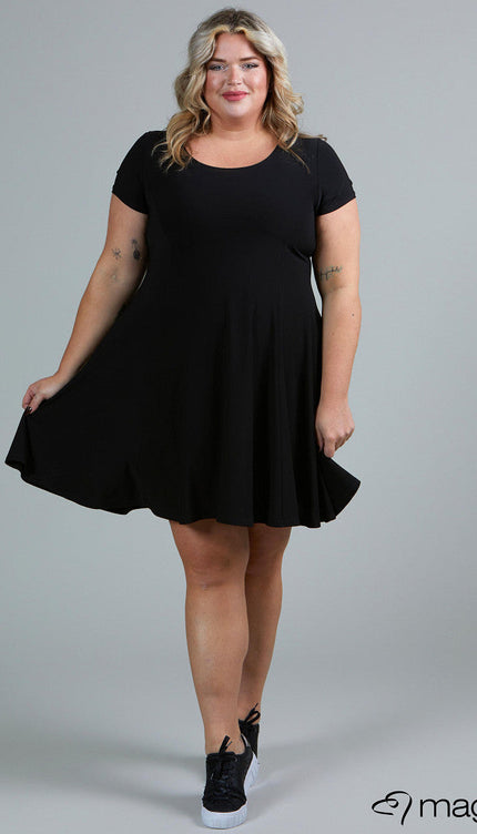 Magna Basic Jurk C-9028 Zwart