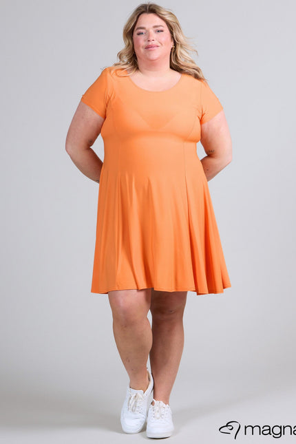 Magna Basic Jurk C-9028 Oranje