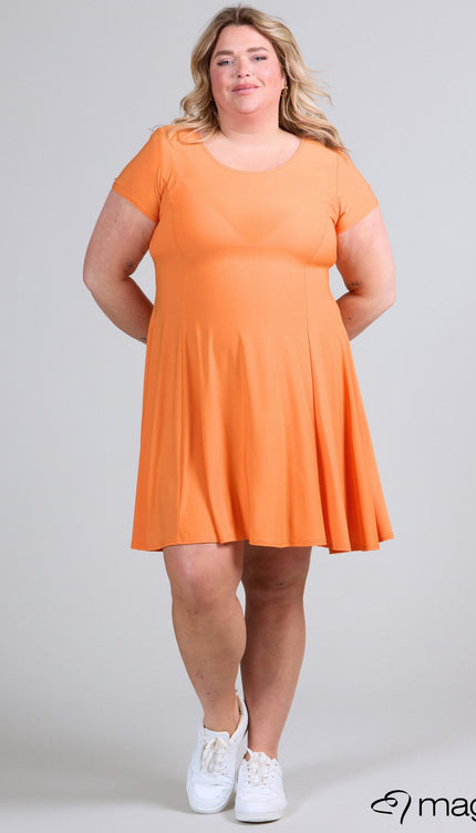 Magna Basic Jurk C-9028 Oranje