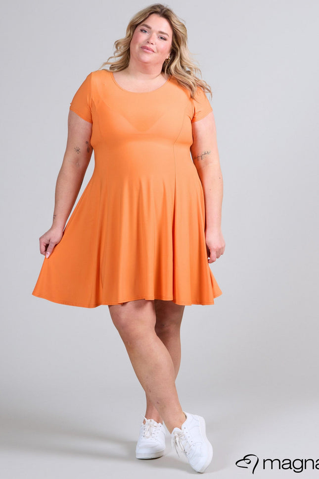 Magna Basic Jurk C-9028 Oranje