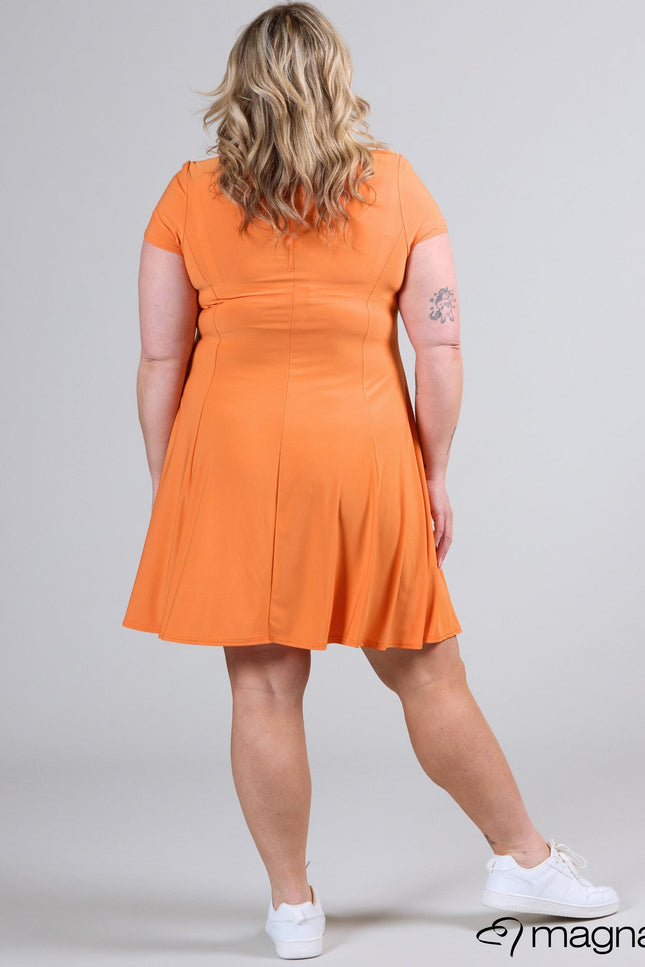 Magna Basic Jurk C-9028 Oranje