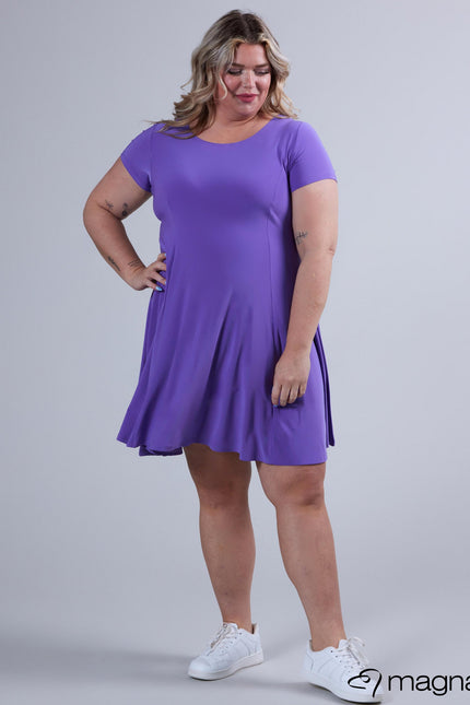 Magna Basic Jurk C-9028 Paars