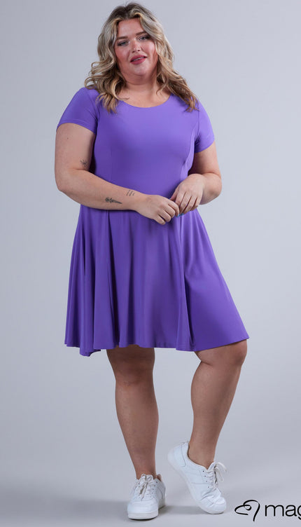 Magna Basic Jurk C-9028 Paars