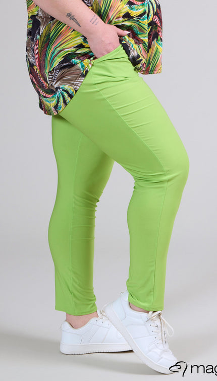 Magna Legging Met Lus D-2102 Neon Groen