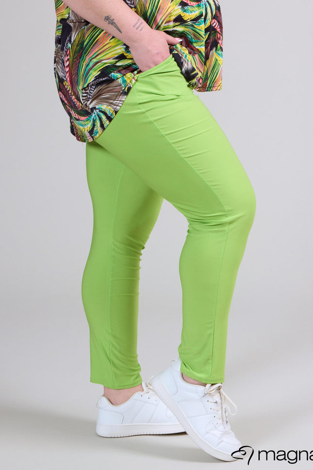 Magna Legging Met Lus D-2102 Neon Groen
