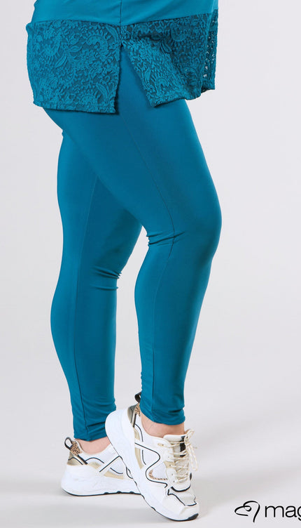 Magna Basic Legging F-23 Teal Blauw