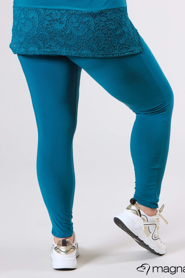 Magna Basic Legging F-23 Teal Blauw