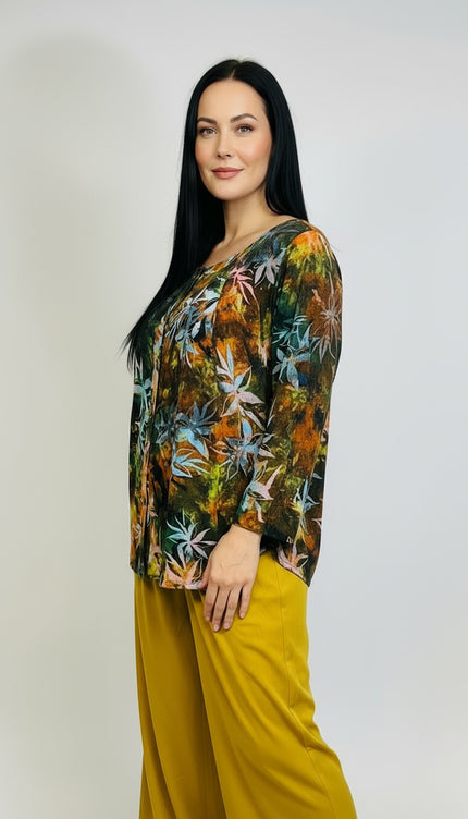Normal Crazy Top New Moza Long Sleeve Print