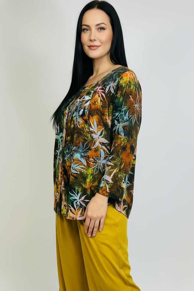 Normal Crazy Top New Moza Long Sleeve Print