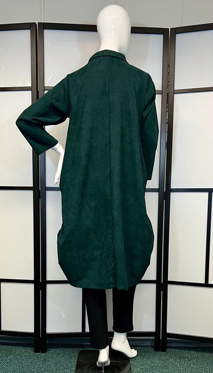 Normal Crazy Dress Balon Met Kraag Groen