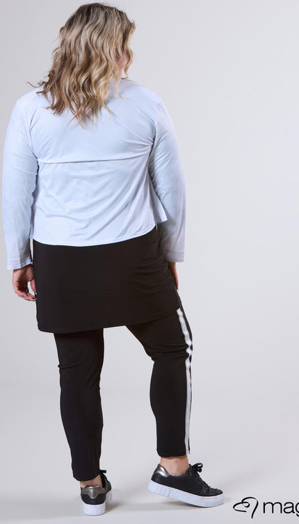 Magna Basic Blazer Leather Look K-31 Wit