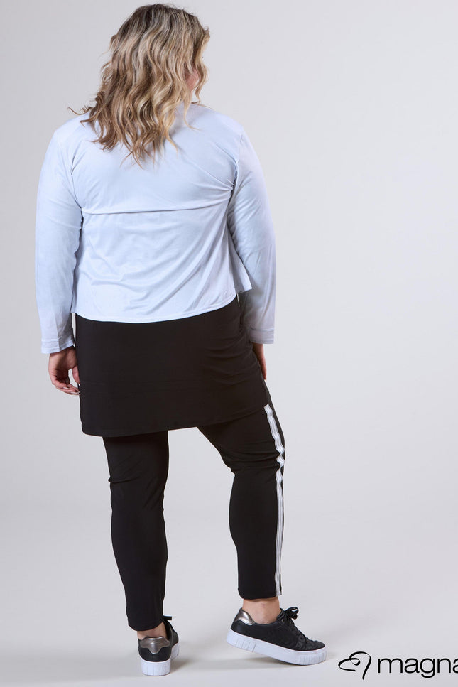 Magna Basic Blazer Leather Look K-31 Wit