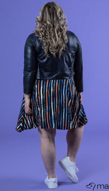 Magna Basic Vest Leather Look K-5002 Navy Blauw