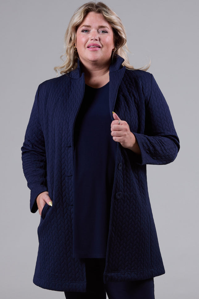 Magna Blazer Kort N-2401 Navy Blauw