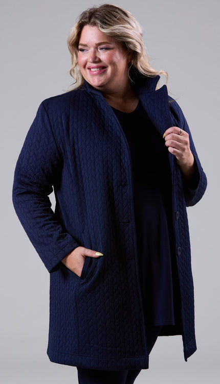 Magna Blazer Kort N-2401 Navy Blauw