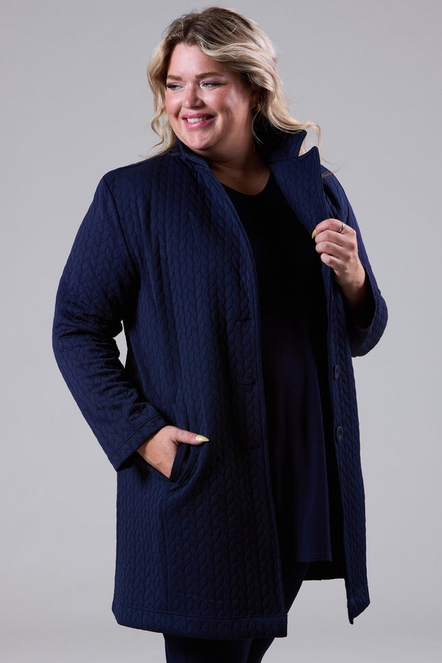 Magna Blazer Kort N-2401 Navy Blauw