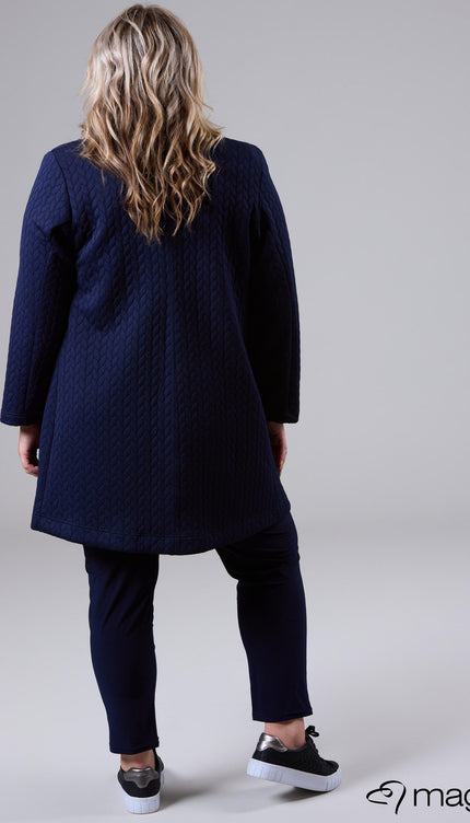 Magna Blazer Kort N-2401 Navy Blauw
